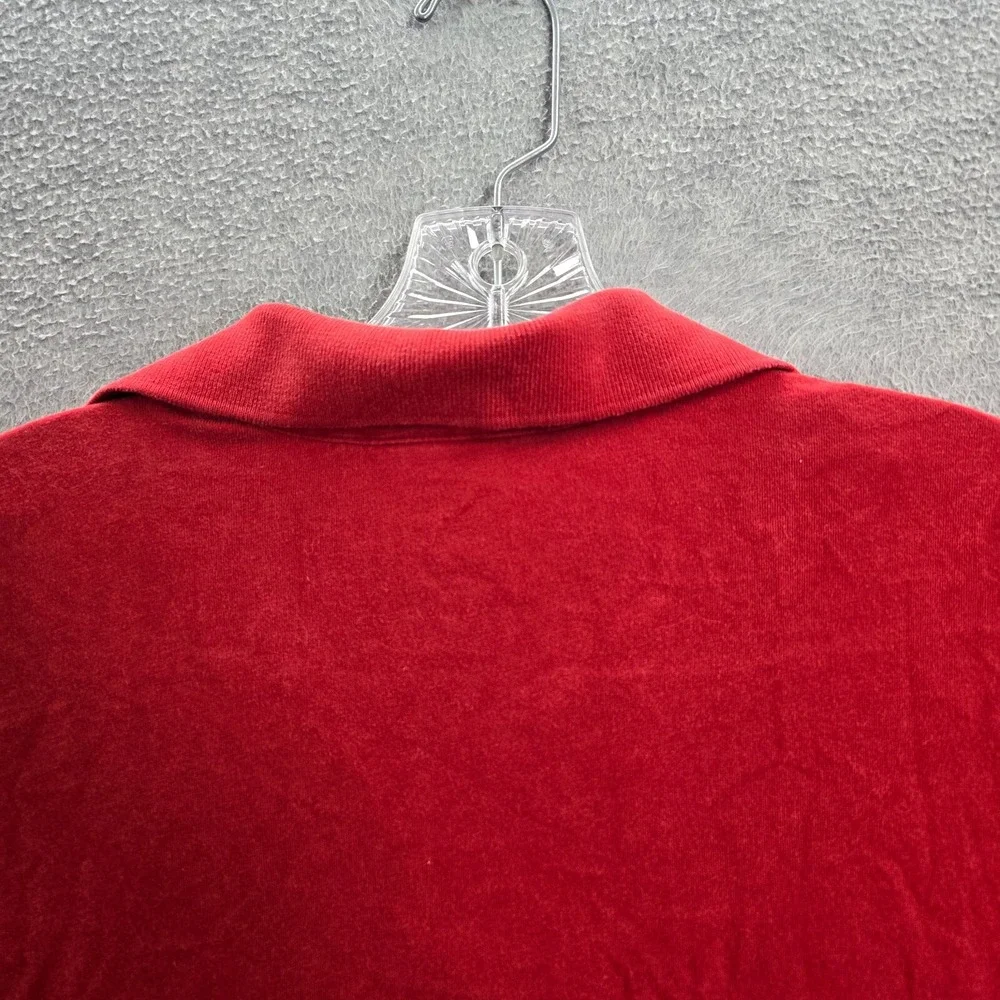 The North Face Men‎ Polo Shirt XL Red Logo Embroidered Short Sleeve Collar